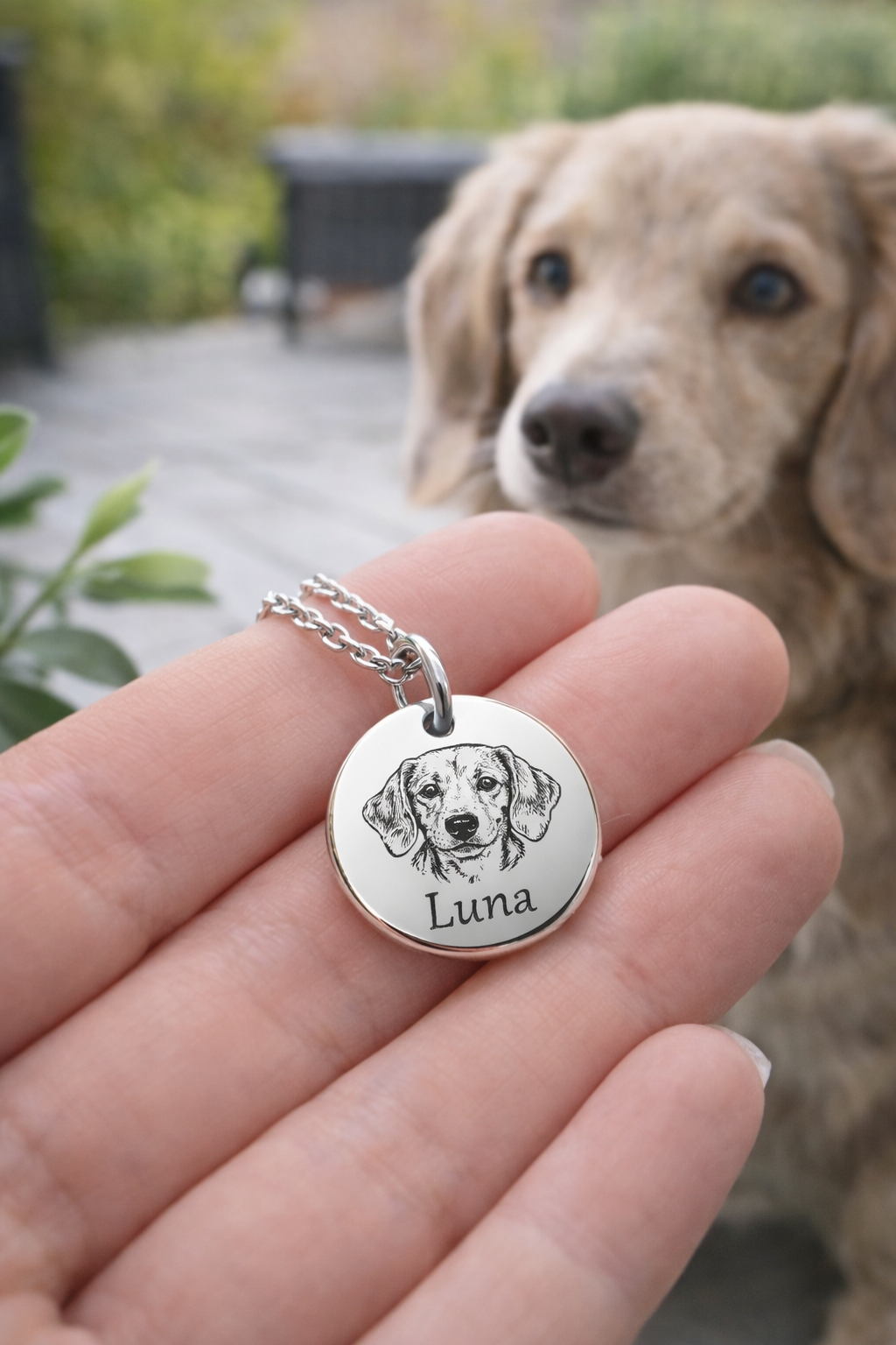Pet Portrait Necklace