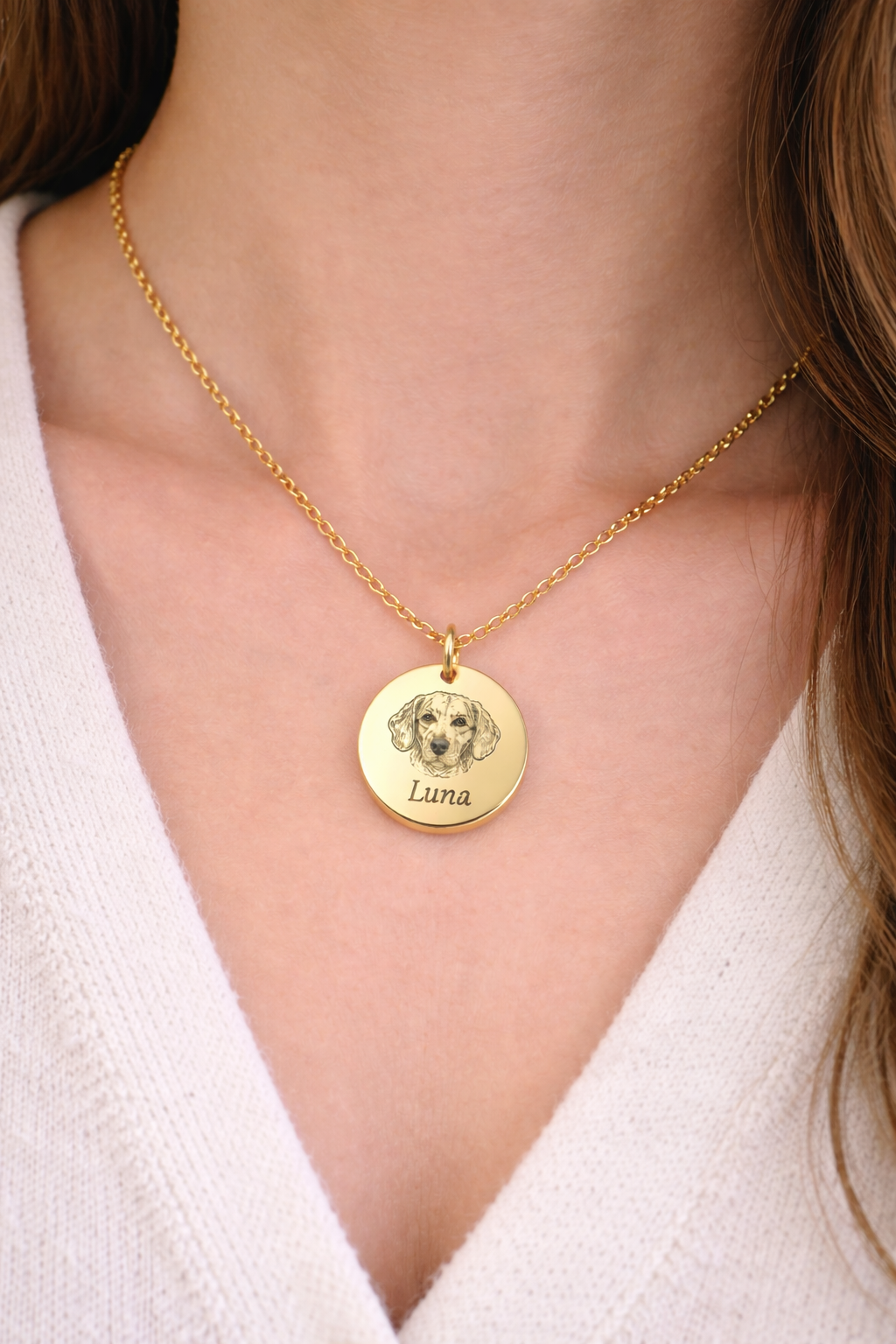 Pet Portrait Necklace