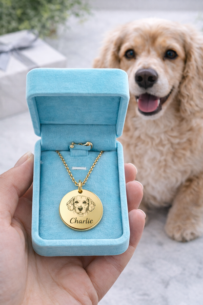 Pet Portrait Necklace