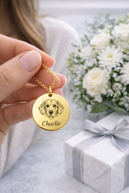 Pet Portrait Necklace