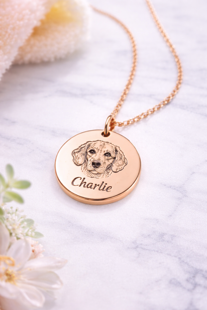 Pet Portrait Necklace